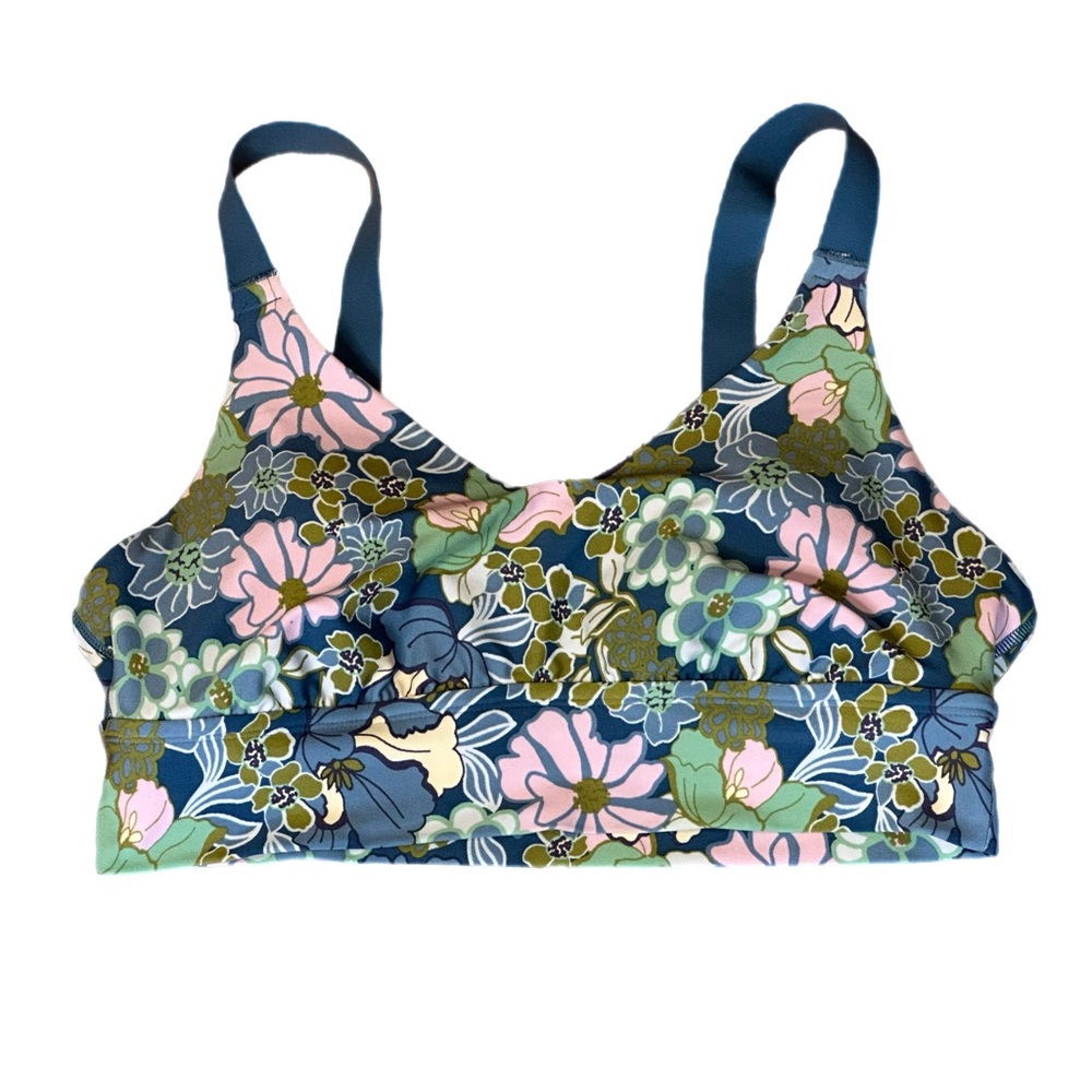Aerie Offline Retro Floral Sports Bra NWOT